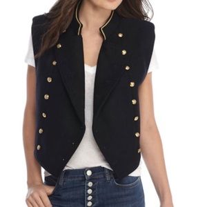 Free People ,Navy Military Inspired, Wool mix
Vest NWT (sleeveless jacket)